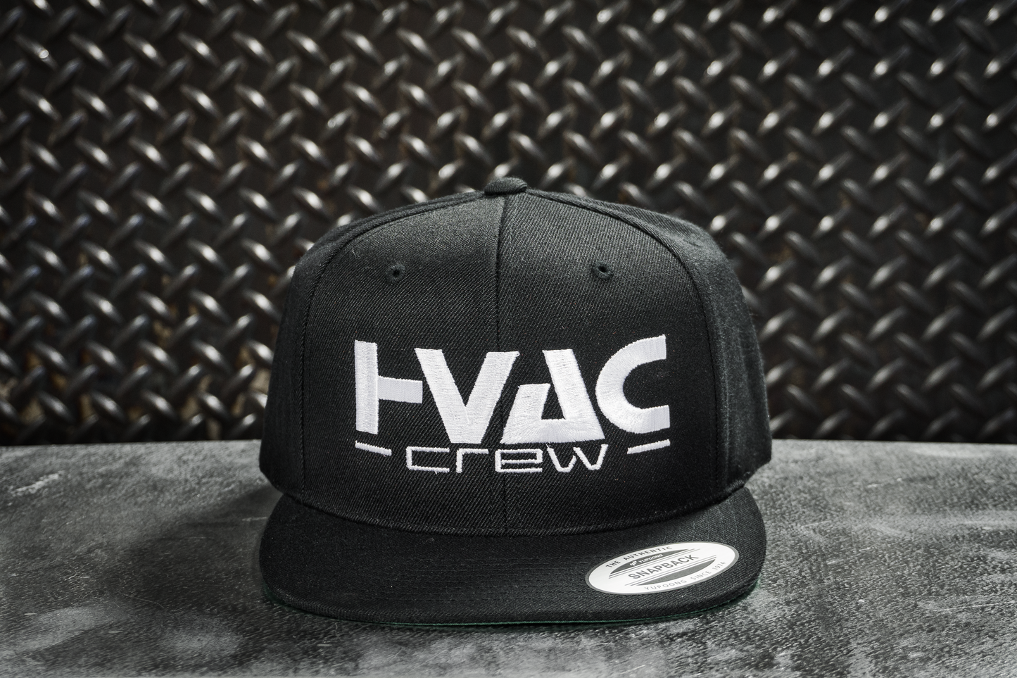 HVAC CREW Black Snapback