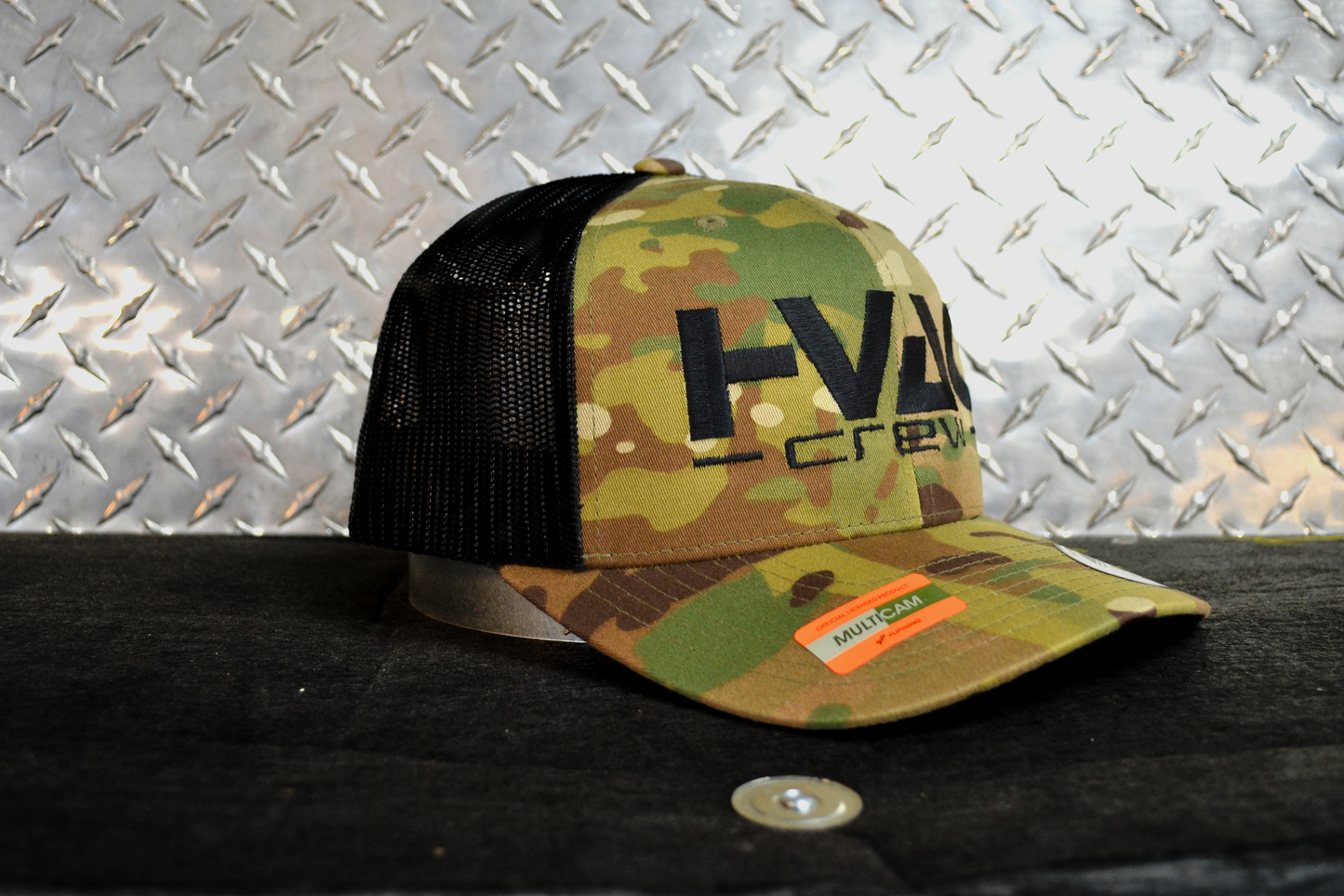 HVAC Crew Green Camo SnapBack