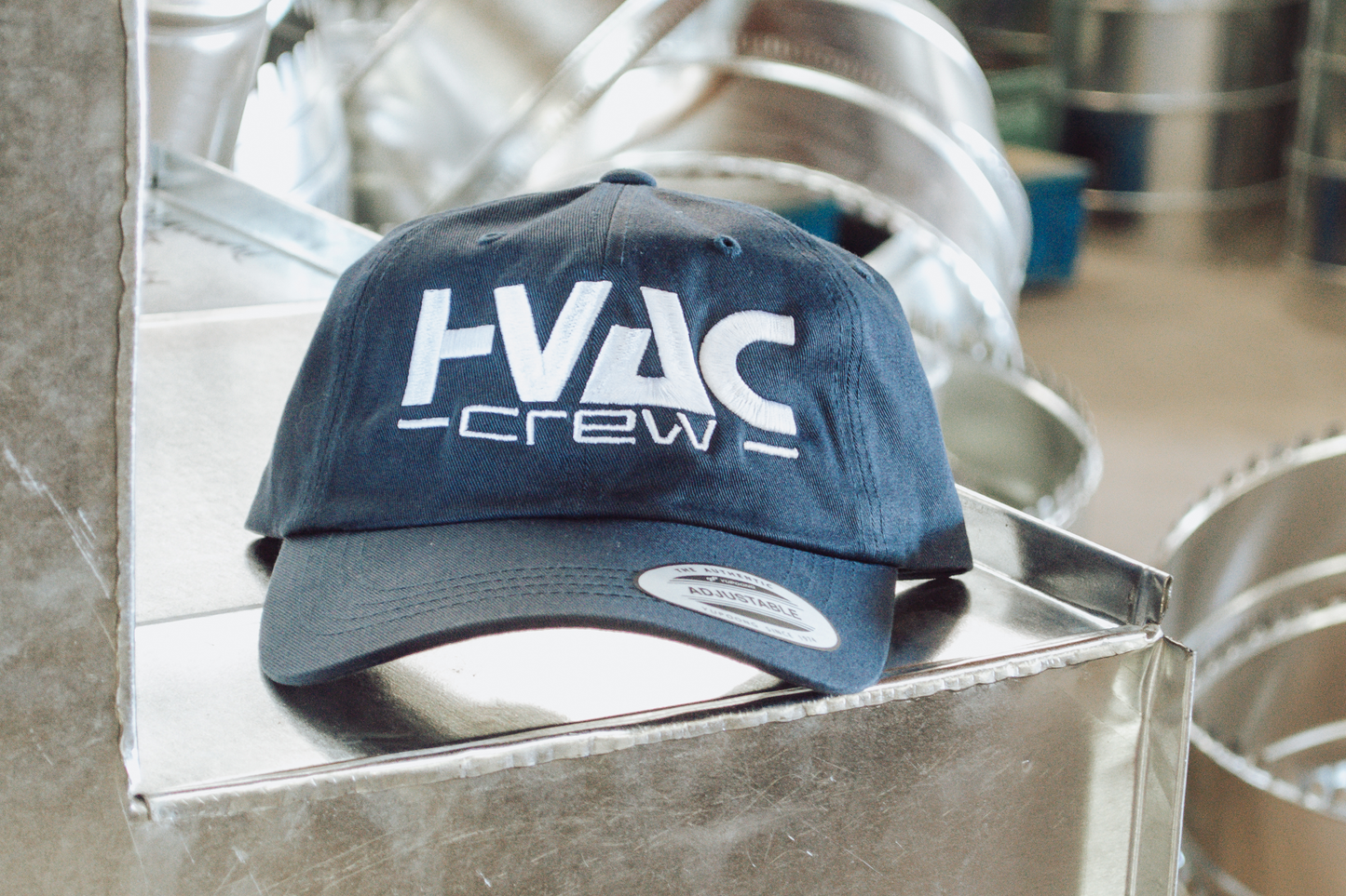 Hvac Crew Navy Dad Cap