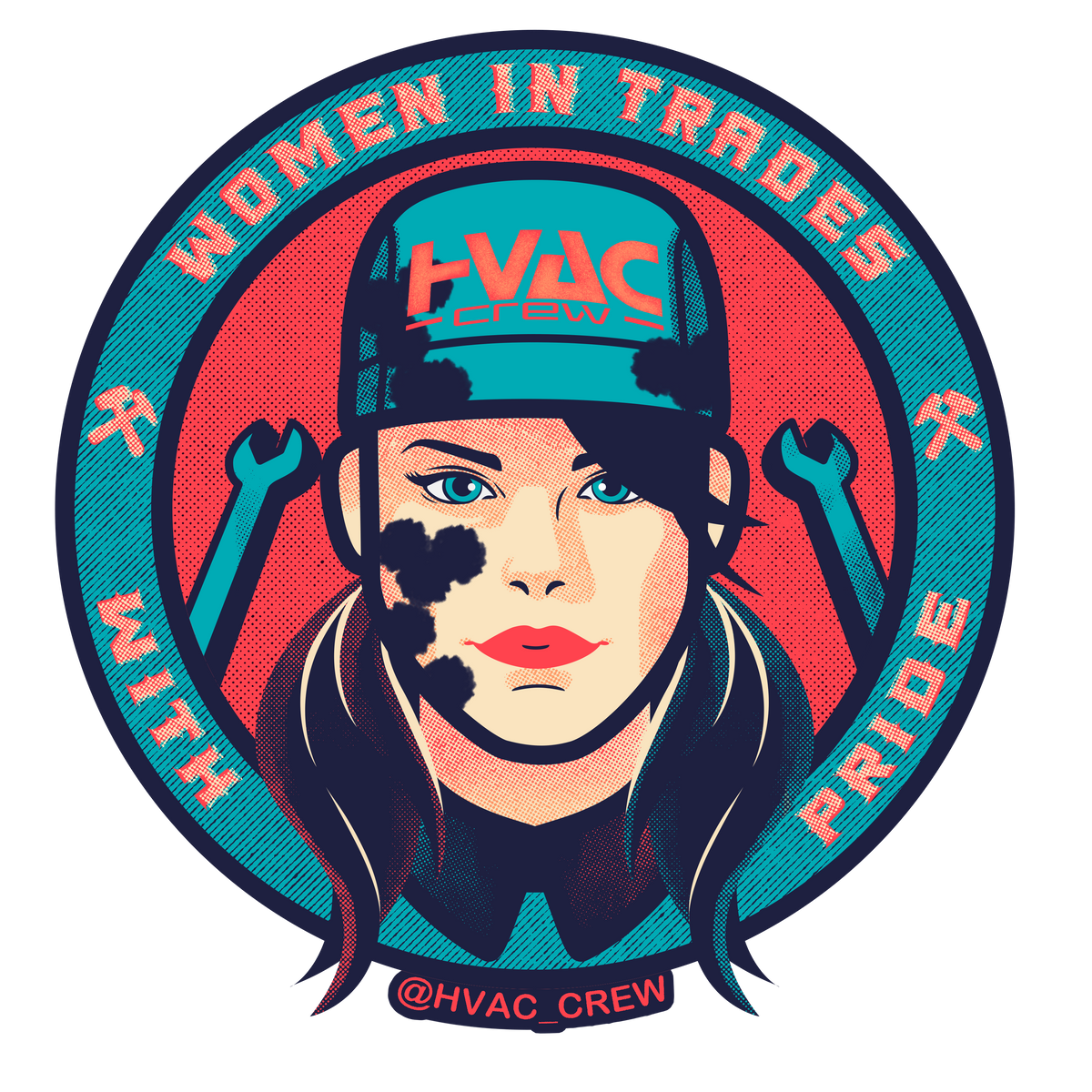 Female Mechanic Sticker Mechanic - Women In Trades Sticker – Hvaccrew