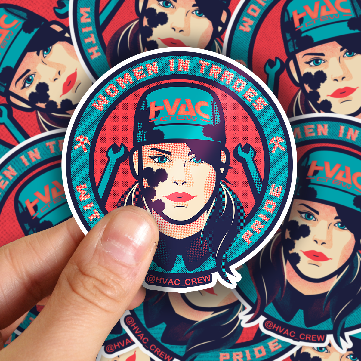 Female Mechanic Sticker Mechanic - Women In Trades Sticker – Hvaccrew
